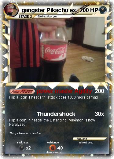 Pokemon gangster Pikachu ex