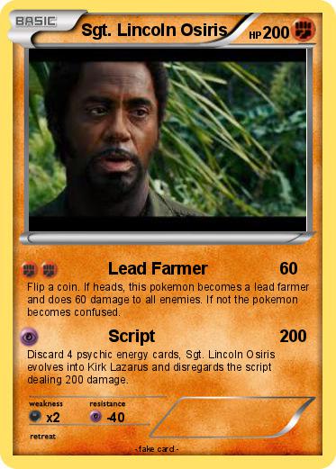 Pokemon Sgt. Lincoln Osiris
