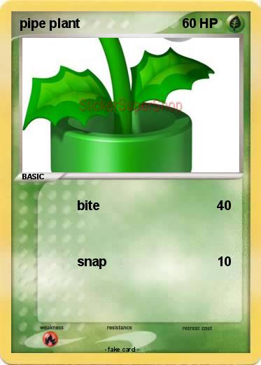 Pokemon pipe plant
