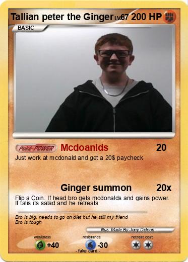 Pokemon Tallian peter the Ginger