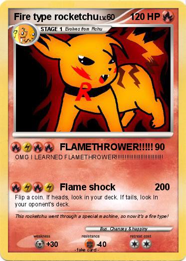 Pokemon Fire type rocketchu