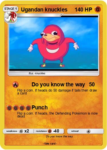 Pokemon Ugandan knuckles