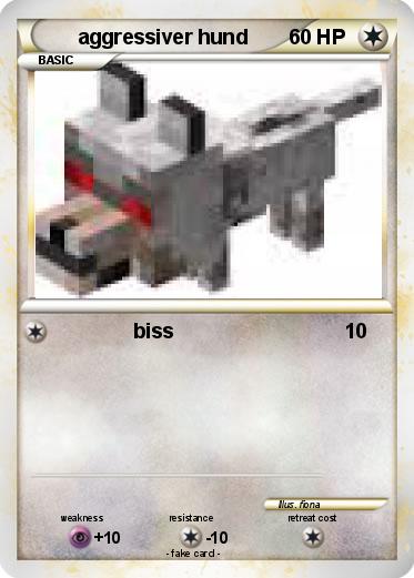 Pokemon aggressiver hund