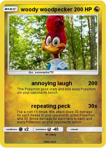 Pokemon woody woodpecker