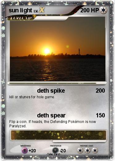 Pokemon sun light