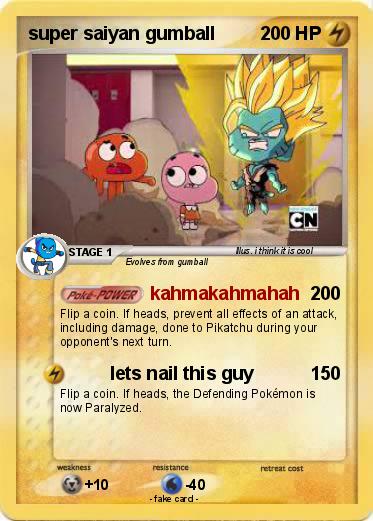 Pokemon super saiyan gumball