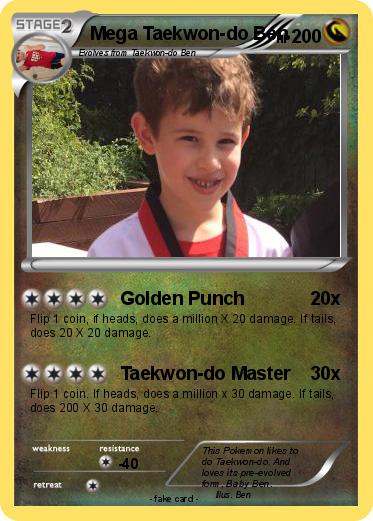 Pokemon Mega Taekwon-do Ben