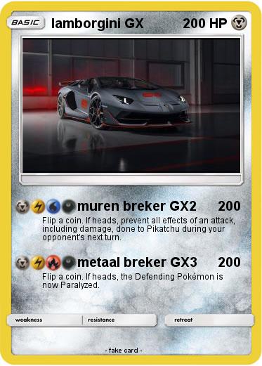 Pokemon lamborgini GX