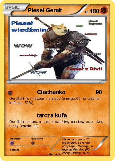 Pokemon Pieseł Geralt