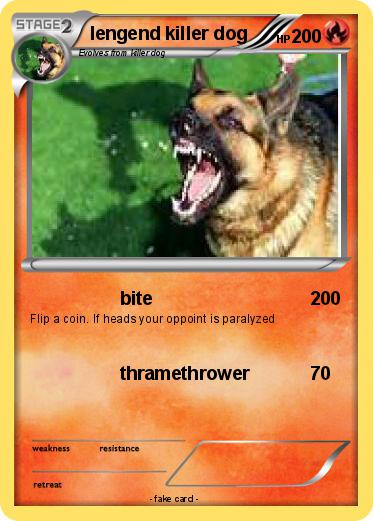 Pokemon lengend killer dog