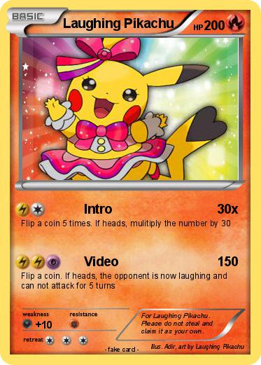 Pokemon Laughing Pikachu