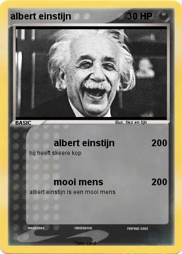 Pokemon albert einstijn