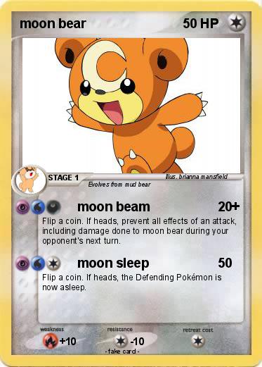 Pokemon moon bear