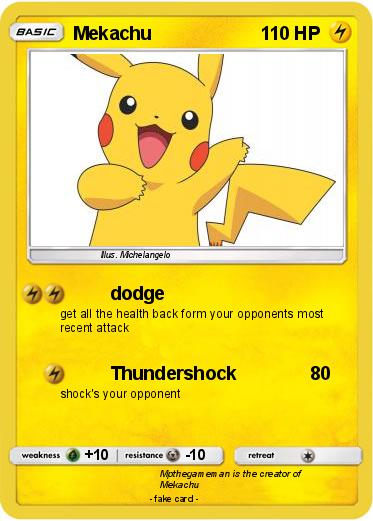 Pokemon Mekachu