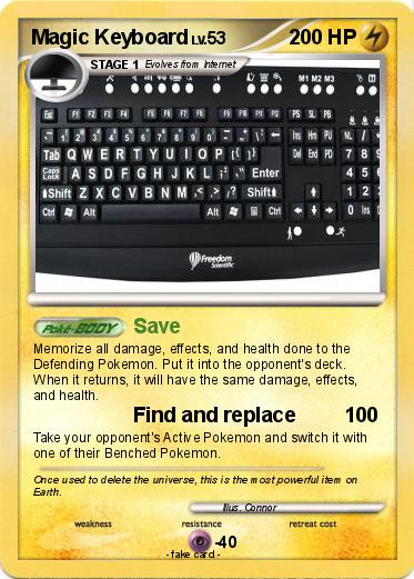 Pokemon Magic Keyboard Pokemon Magic Keyboard