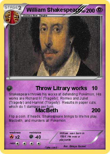 Pokemon William Shakespeare