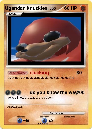 Pokemon Ugandan knuckles