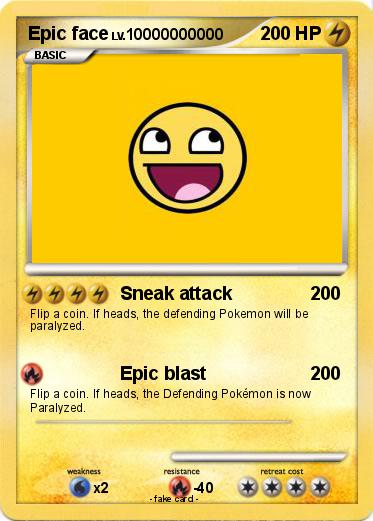 Pokemon Epic face