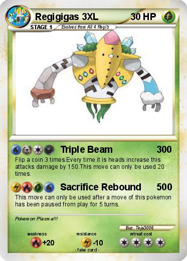 Pokemon Regigigas 3XL