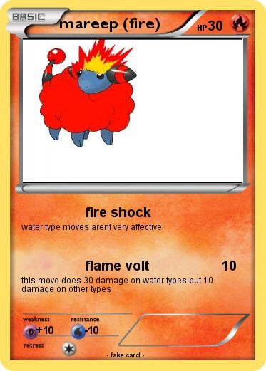 Pokemon mareep (fire)