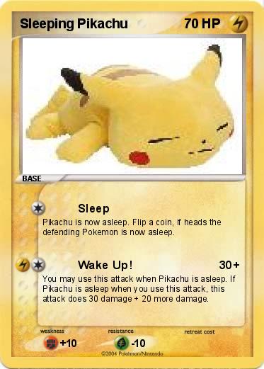 Pokemon Sleeping Pikachu