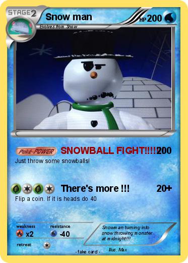 Pokemon Snow man