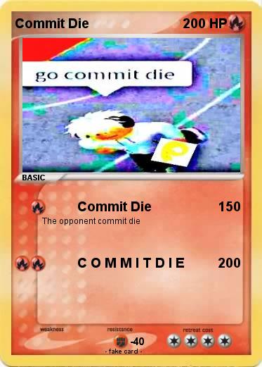 Pokemon Commit Die