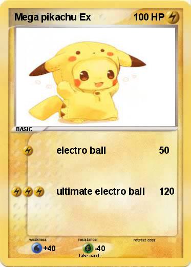 Pokemon Mega pikachu Ex