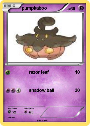 Pokemon pumpkaboo