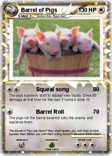 Pokemon Barrel of Pigs