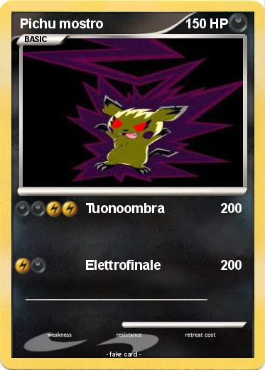 Pokemon Pichu mostro