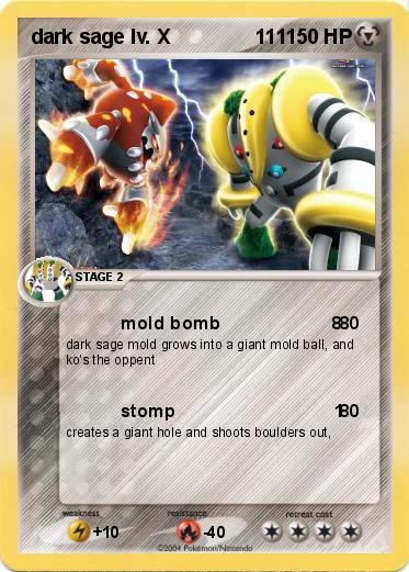 Pokemon dark sage lv. X               111
