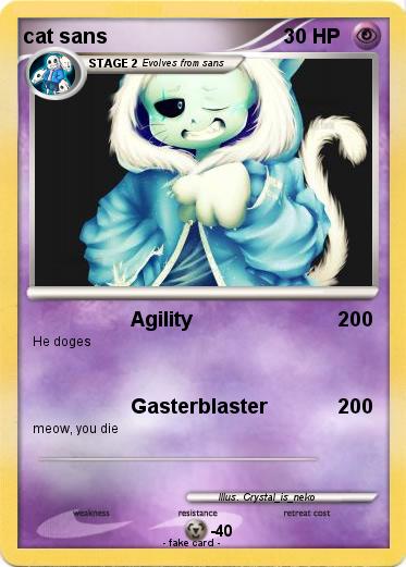 Pokemon cat sans