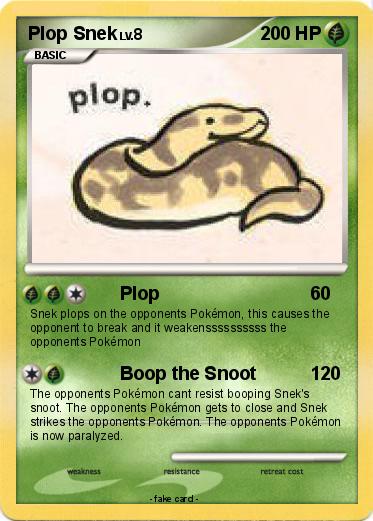 Pokemon Plop Snek