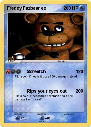 Pokemon Freddy Fazbear ex