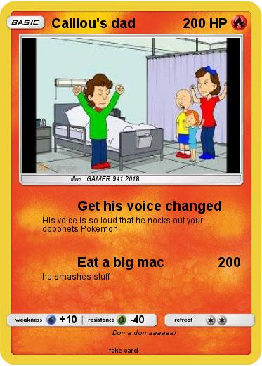 Pokemon Caillou's dad
