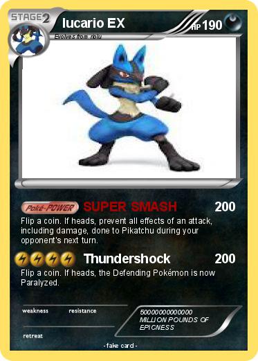Pokemon lucario EX