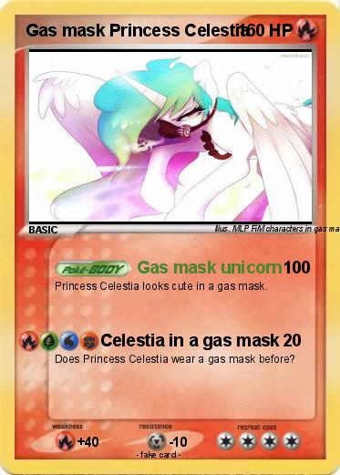 Pokemon Gas mask Princess Celestia
