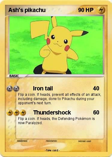 Pokemon Ash's pikachu