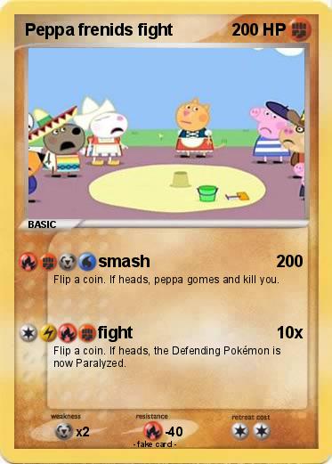 Pokemon Peppa frenids fight