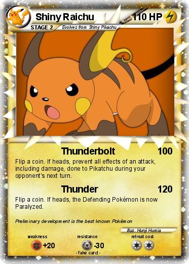 Pokemon Shiny Raichu