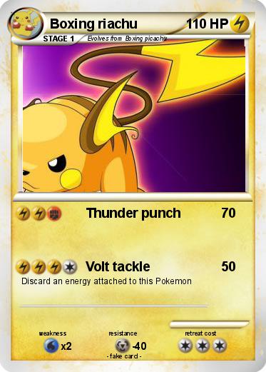 Pokemon Boxing riachu