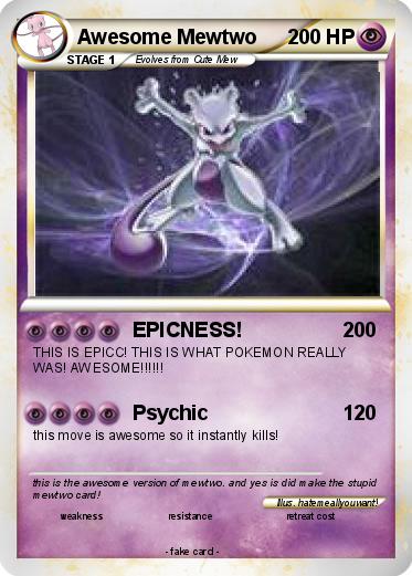 Pokemon Awesome Mewtwo