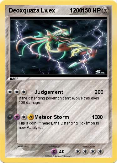 Pokemon Deoxquaza Lv.ex         1200