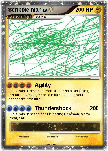 Pokemon Scribble man