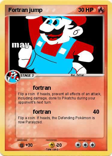 Pokemon Fortran jump
