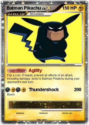 Pokemon Batman Pikachu