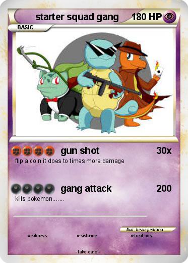 Pokemon starter squad gang