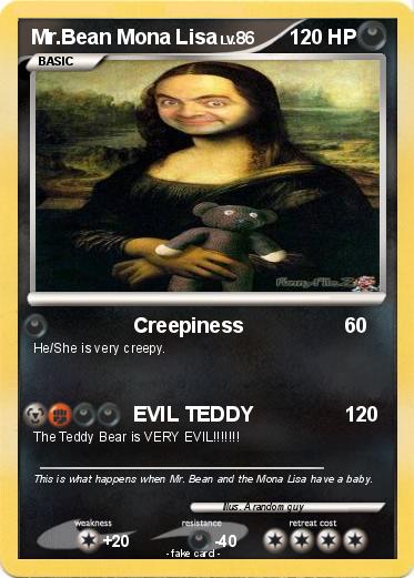 Pokemon Mr.Bean Mona Lisa