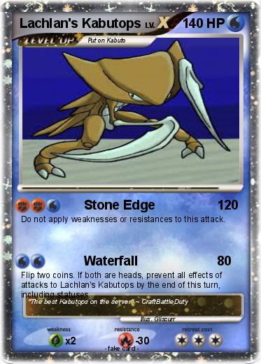 Pokemon Lachlan's Kabutops